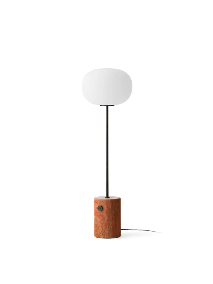 JWDA Floor Lamp - Audo Copenhagen Pendants - Red Travertine Stone/ Bronzed Brass - HORNE