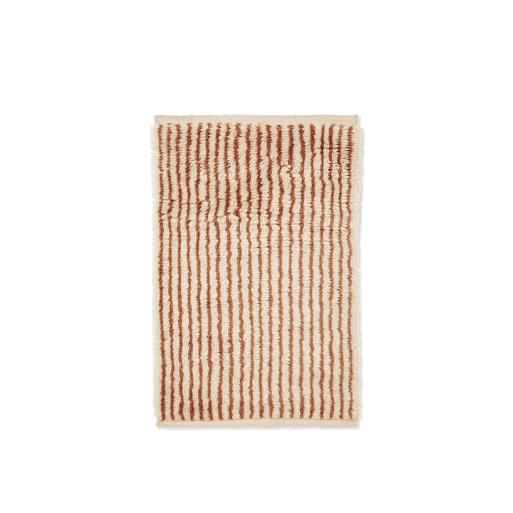 Kami Knotted Rug - Ferm Living Rugs - 31.5" x 47.2 - Off - White/Red Brown - HORNE