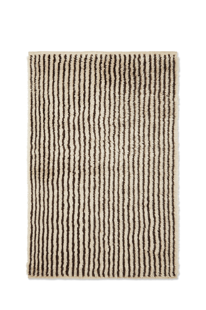 Kami Knotted Rug - Ferm Living Rugs - 47.2" x 70.9" - Off - White/Coffee - HORNE