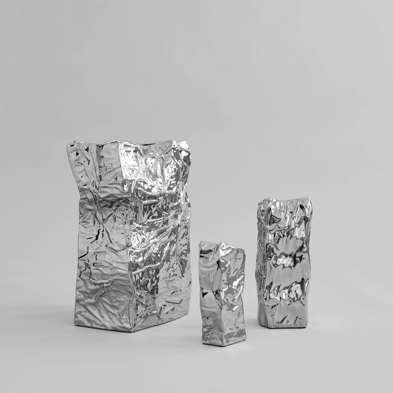 Kami Vase - 101 Copenhagen Vases - Big - Chrome - HORNE