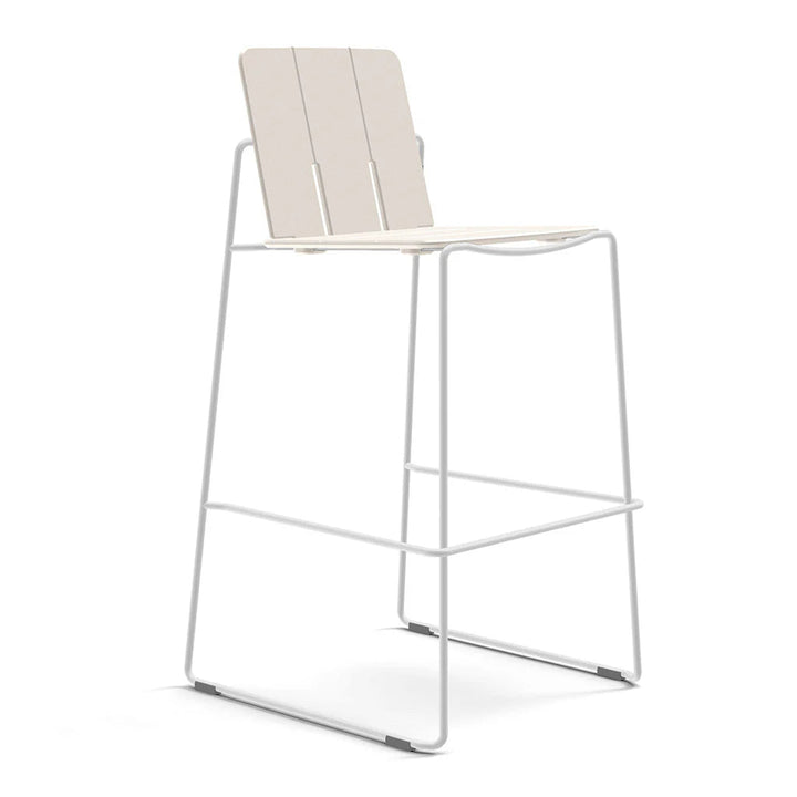 Keene Bar Stool - Loll Designs Outdoor Furniture - Fog - Cloud White - HORNE