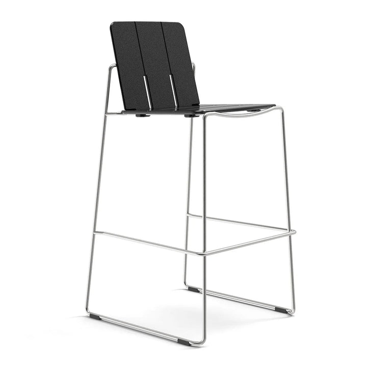 Keene Bar Stool - Loll Designs Outdoor Furniture - Black - Stainless Steel - HORNE
