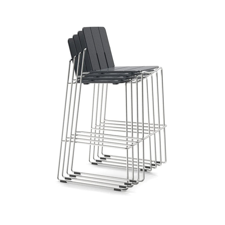 Keene Bar Stool - Loll Designs Outdoor Furniture - Chili - Cloud White - HORNE