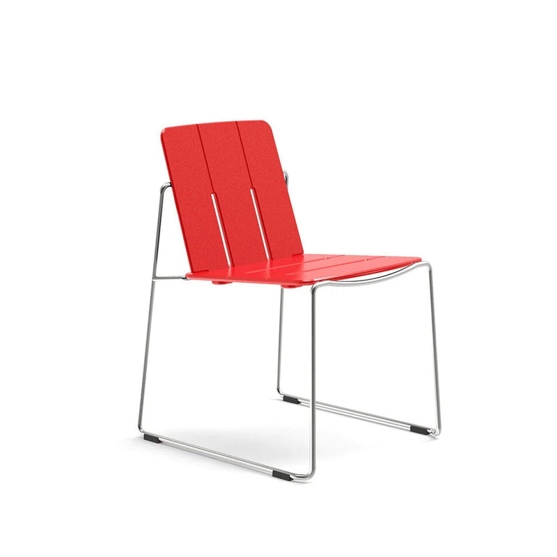 Keene Dining Chair - Loll Designs Outdoor Furniture - Charcoal Grey - Stainless Steel - HORNE