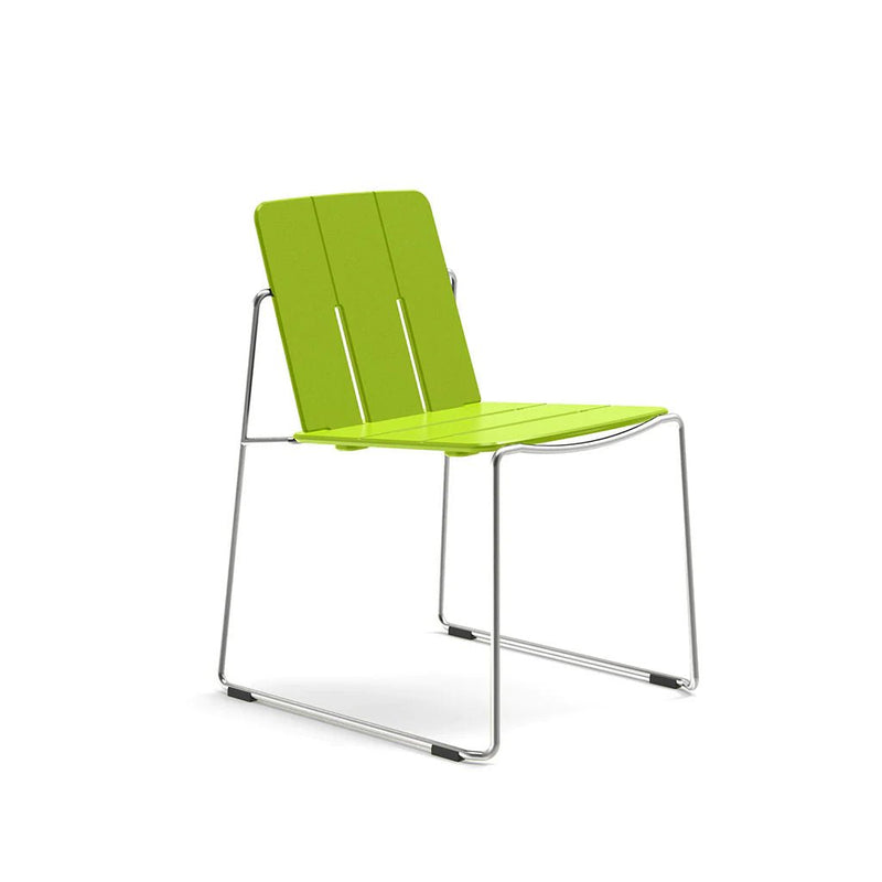 Keene Dining Chair - Loll Designs Outdoor Furniture - Charcoal Grey - Stainless Steel - HORNE