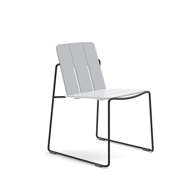 Keene Dining Chair - Loll Designs Outdoor Furniture - Charcoal Grey - Stainless Steel - HORNE