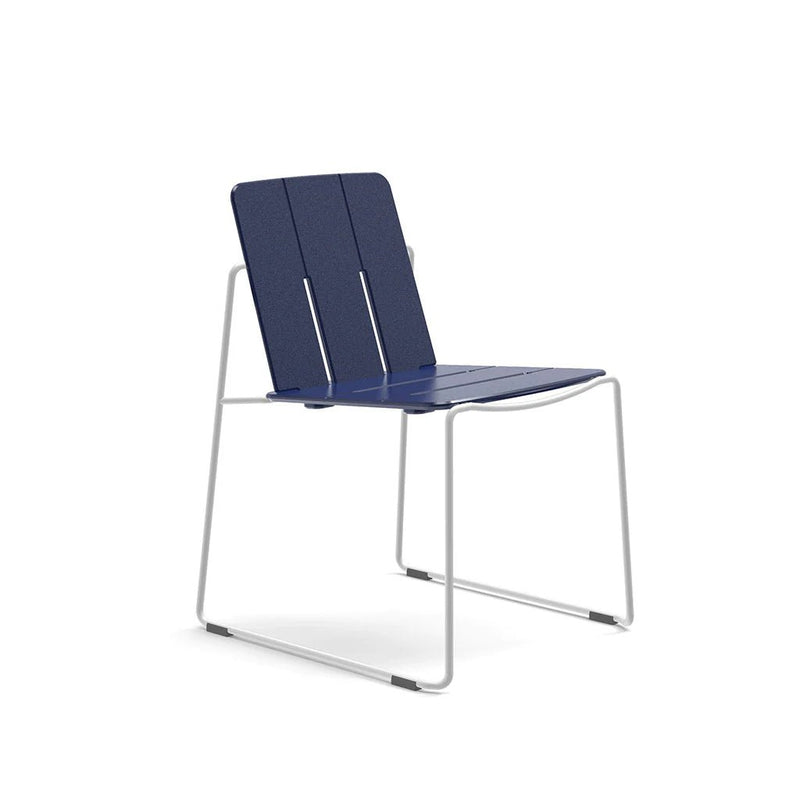 Keene Dining Chair - Loll Designs Outdoor Furniture - Charcoal Grey - Stainless Steel - HORNE