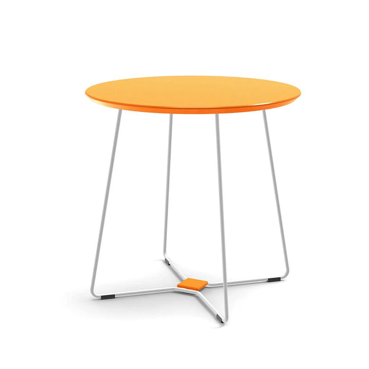 Keene Dining Table - Loll Designs Outdoor Furniture - Sunset Orange - Cloud White - HORNE