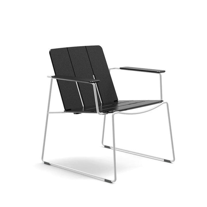 Keene Lounge Chair - Loll Designs Outdoor Furniture - Black - Cloud White - HORNE