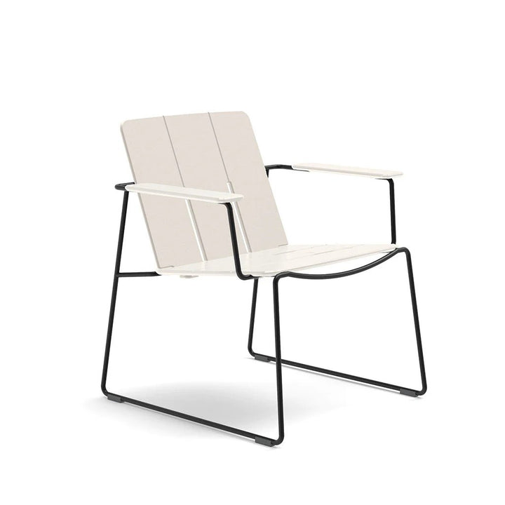Keene Lounge Chair - Loll Designs Outdoor Furniture - Fog - Black - HORNE