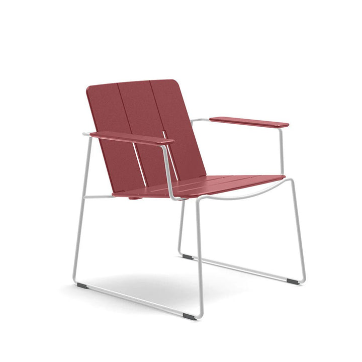 Keene Lounge Chair - Loll Designs Outdoor Furniture - Chili - Cloud White - HORNE
