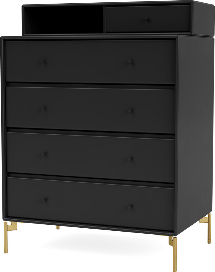 Keep Dresser - With Legs - Montana - Dressers - Black - Brass - HORNE