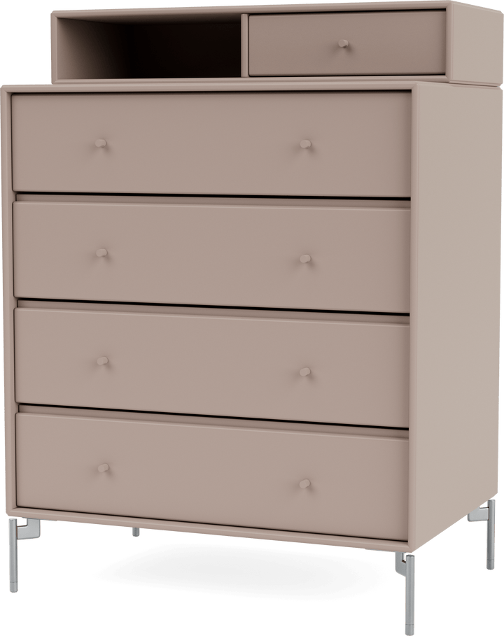 Keep Dresser - With Legs - Montana - Dressers - Mushroom - Matte Chrome - HORNE