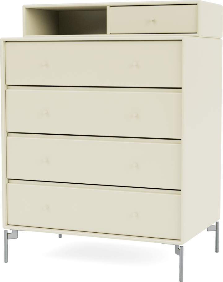 Keep Dresser - With Legs - Montana - Dressers - Vanilla - Matte Chrome - HORNE