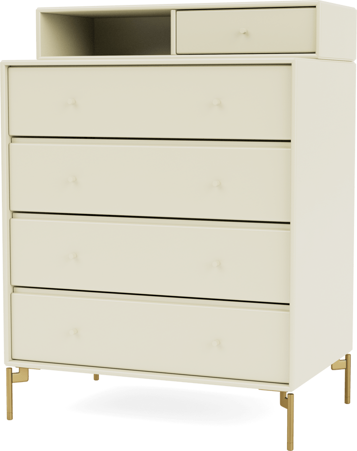 Keep Dresser - With Legs - Montana - Dressers - Vanilla - Brass - HORNE