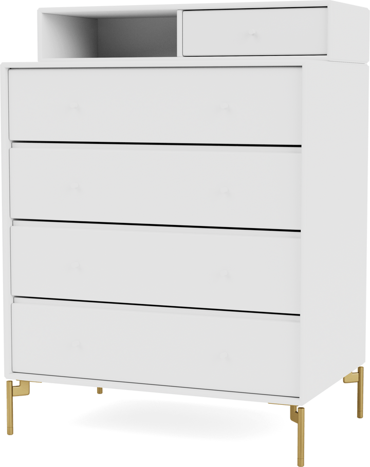 Keep Dresser - With Legs - Montana - Dressers - New White - Brass - HORNE