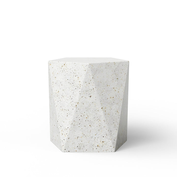 Kelson Stool - Urbia Stools + Benches + Ottomans - Ivory Terrazzo - HORNE