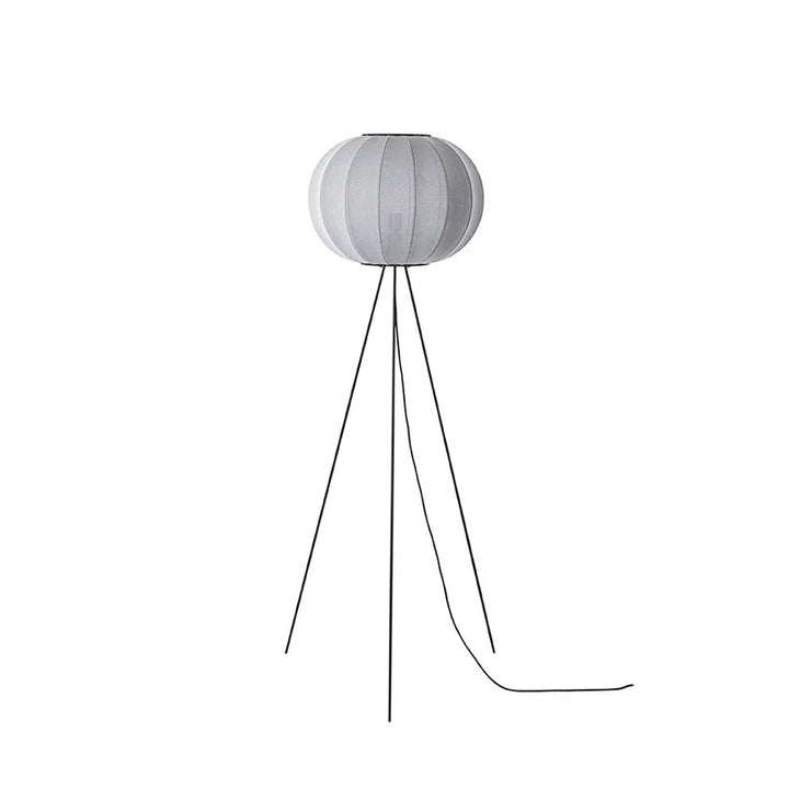 Knit - Wit Floor High Lamp - Made by Hand Floor Lamps - SIlver - 45 - HORNE