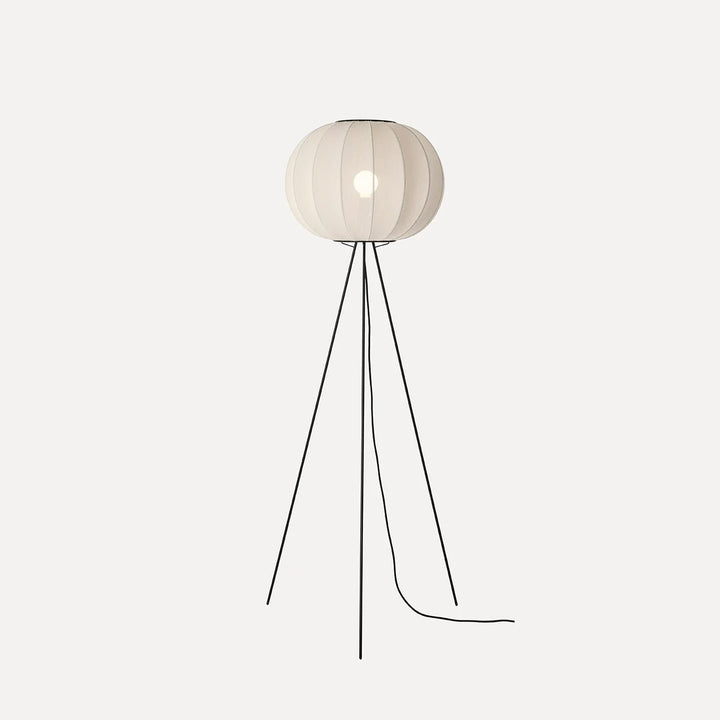 Knit - Wit Floor High Lamp - Made by Hand Floor Lamps - SIlver - 45 - HORNE