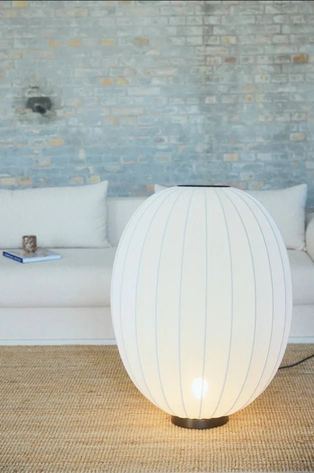 Knit - Wit Floor Level Lamp - Made by Hand Floor Lamps - 60 - Black - HORNE
