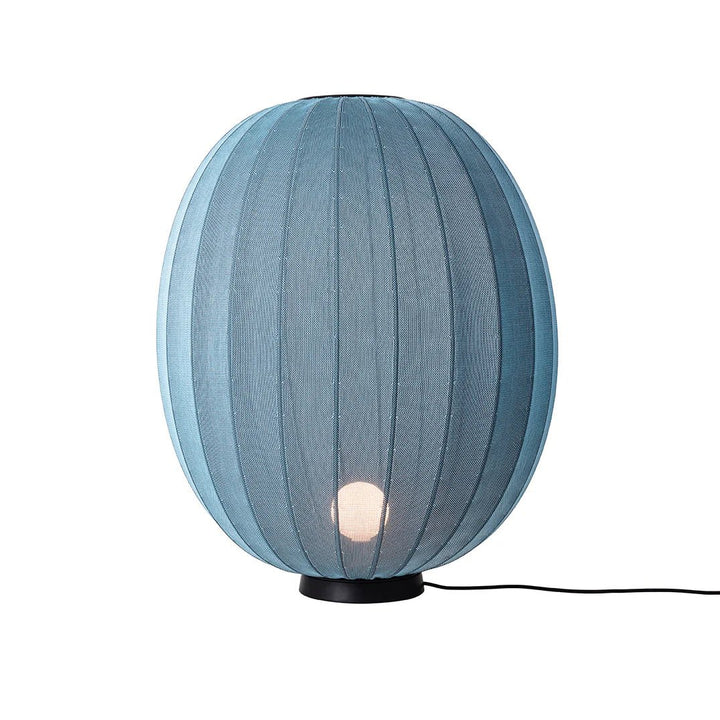 Knit - Wit Floor Level Lamp - Made by Hand Floor Lamps - 60 - Blue Stone - HORNE