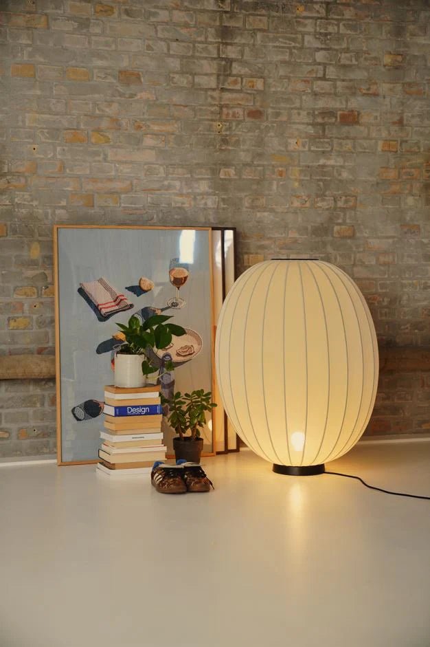 Knit - Wit Floor Level Lamp - Made by Hand Floor Lamps - 60 - Black - HORNE