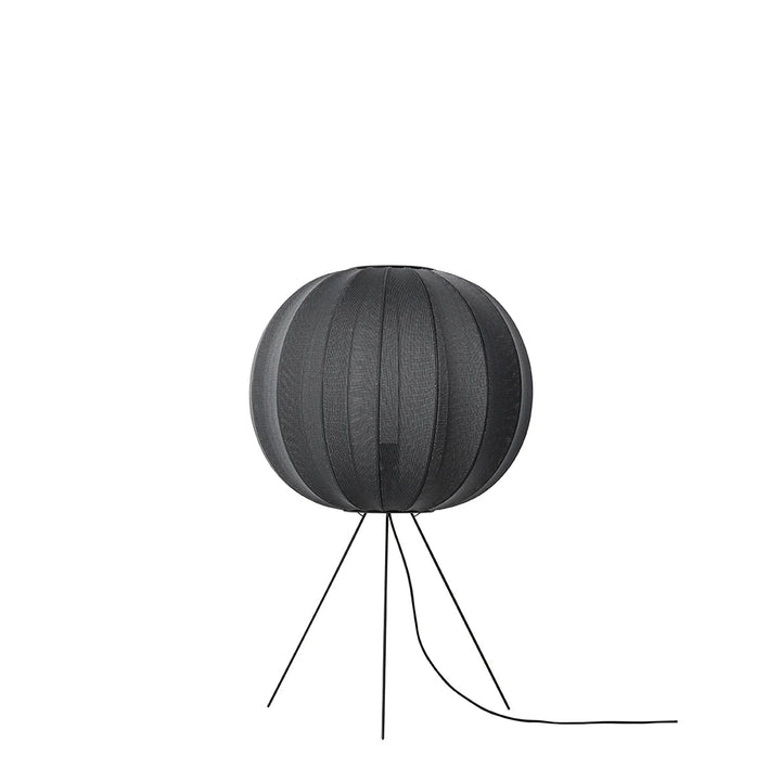 Knit - Wit Floor Medium Lamp - Made by Hand Floor Lamps - 60 - Black - HORNE