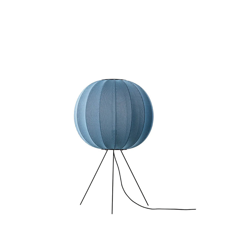 Knit - Wit Floor Medium Lamp - Made by Hand Floor Lamps - 60 - Black - HORNE