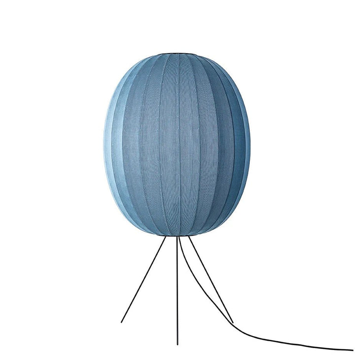 Knit - Wit Floor Medium Lamp - Made by Hand Floor Lamps - 65 - Blue Stone - HORNE
