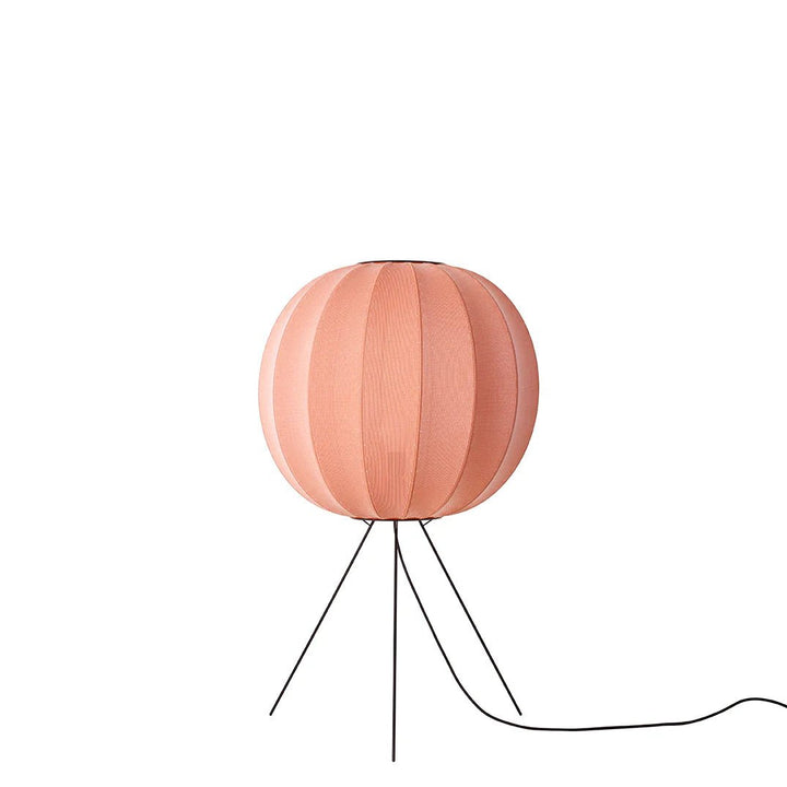 Knit - Wit Floor Medium Lamp - Made by Hand Floor Lamps - 60 - Coral - HORNE