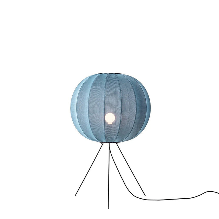 Knit - Wit Floor Medium Lamp - Made by Hand Floor Lamps - 60 - Silver - HORNE