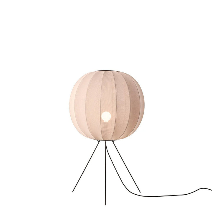 Knit - Wit Floor Medium Lamp - Made by Hand Floor Lamps - 60 - Coral - HORNE