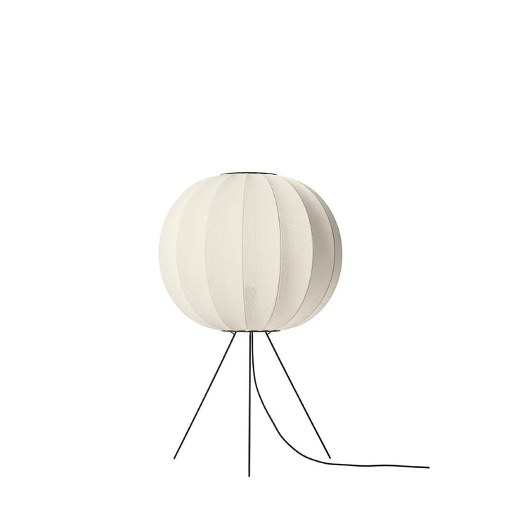 Knit - Wit Floor Medium Lamp - Made by Hand Floor Lamps - 60 - Pearl White - HORNE