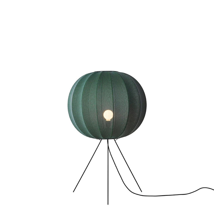 Knit - Wit Floor Medium Lamp - Made by Hand Floor Lamps - 60 - Tweed Green - HORNE