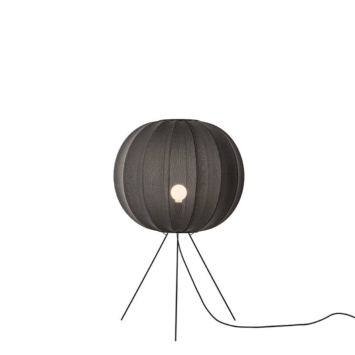 Knit - Wit Floor Medium Lamp - Made by Hand Floor Lamps - 60 - Silver - HORNE