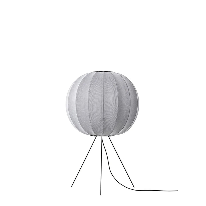 Knit - Wit Floor Medium Lamp - Made by Hand Floor Lamps - 60 - Silver - HORNE