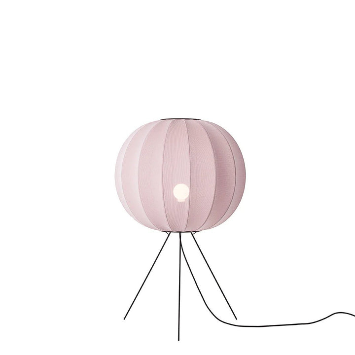 Knit - Wit Floor Medium Lamp - Made by Hand Floor Lamps - 60 - Coral - HORNE