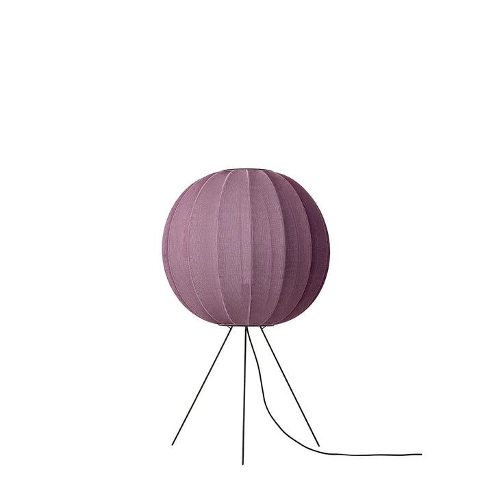 Knit - Wit Floor Medium Lamp - Made by Hand Floor Lamps - 60 - Burgundy - HORNE