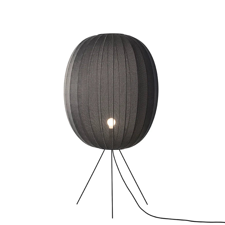 Knit - Wit Floor Medium Lamp - Made by Hand Floor Lamps - 65 - Black - HORNE
