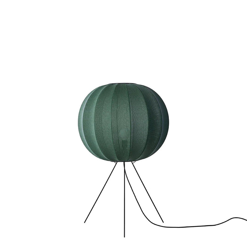 Knit - Wit Floor Medium Lamp - Made by Hand Floor Lamps - 60 - Black - HORNE