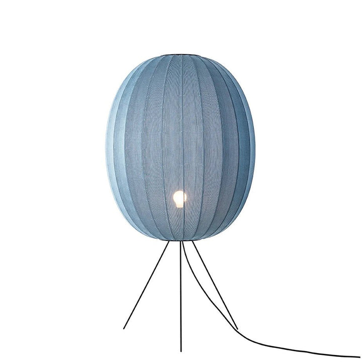 Knit - Wit Floor Medium Lamp - Made by Hand Floor Lamps - 65 - Blue Stone - HORNE