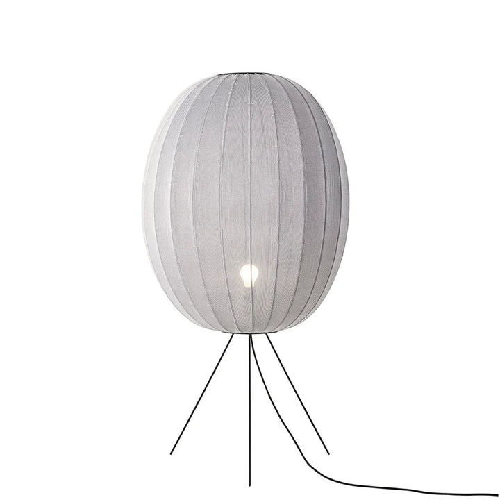 Knit - Wit Floor Medium Lamp - Made by Hand Floor Lamps - 65 - Silver - HORNE