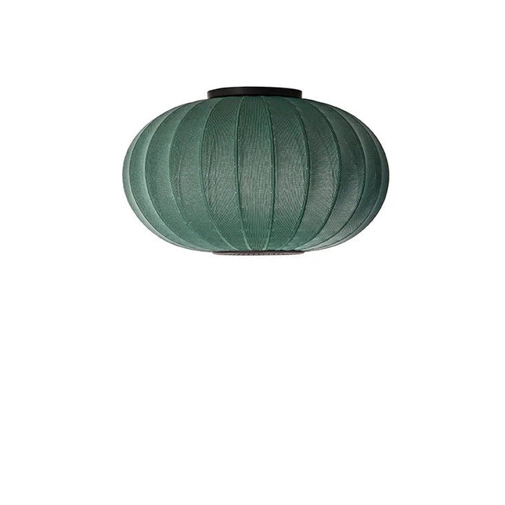 Knit - Wit Oval Ceiling/Wall Light - Made by Hand Pendants - 45 - Tweed Green - HORNE