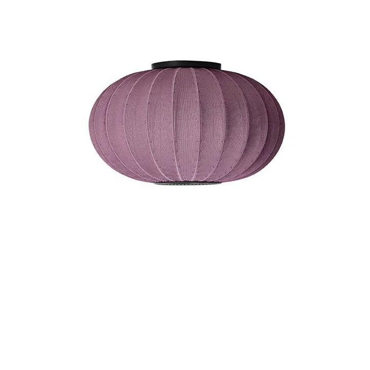 Knit - Wit Oval Ceiling/Wall Light - Made by Hand Pendants - 45 - Burgundy - HORNE