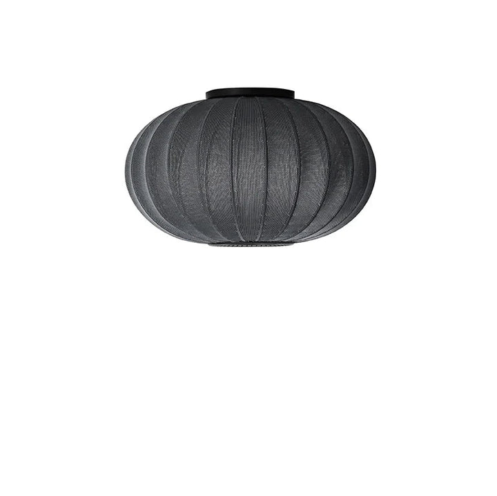 Knit - Wit Oval Ceiling/Wall Light - Made by Hand Pendants - 45 - Black - HORNE