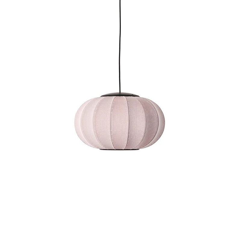 Knit Wit Oval Pendant LED - Made by Hand Pendants - 45 - Black - HORNE