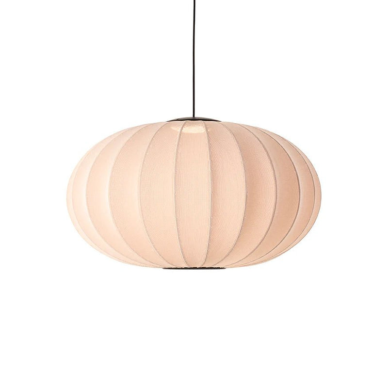 Knit Wit Oval Pendant LED - Made by Hand Pendants - 45 - Black - HORNE