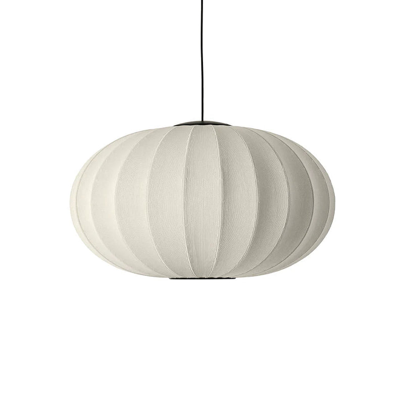 Knit Wit Oval Pendant LED - Made by Hand Pendants - 45 - Black - HORNE