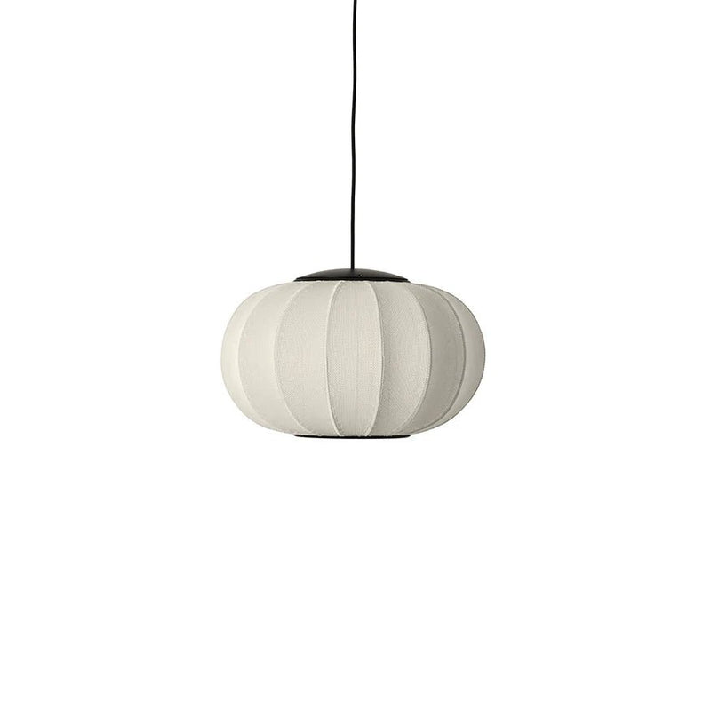 Knit Wit Oval Pendant LED - Made by Hand Pendants - 45 - Black - HORNE