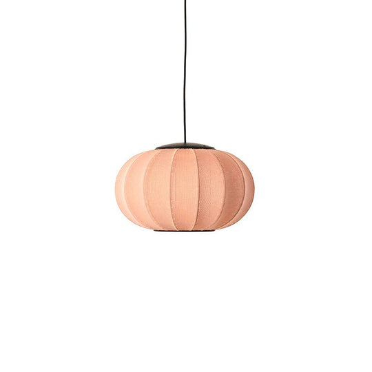 Knit Wit Oval Pendant LED - Made by Hand Pendants - 45 - Coral - HORNE